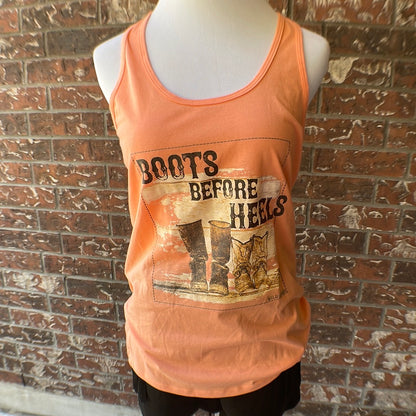 Boots Before Heels Tank